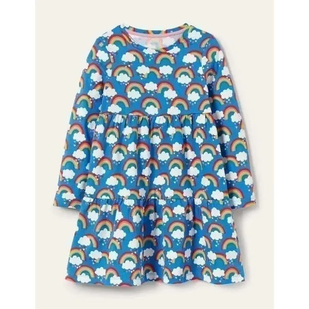 NWT❤️Mini Boden Tiered Jersey Dress sz11/12Y